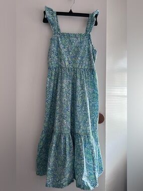 Crewcuts Blue and Green Paisley Sundress